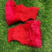 Warm Fingerless Gloves - 1 Pair Fur Lined Women's Winter Accessory