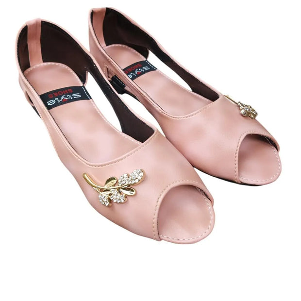 Women's Synthetic Leather Semi-Formal Sandals