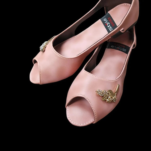 Women's Synthetic Leather Semi-Formal Sandals