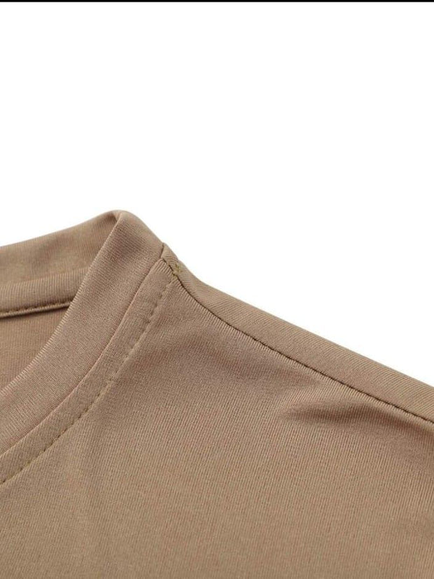 "Men’s 2-Piece Plain Polyester Tracksuit Set"