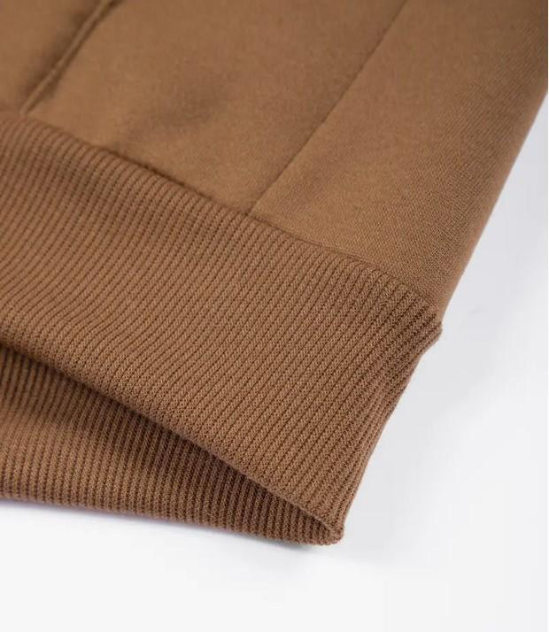 2 Pcs Men's Fleece Plain Zipper Track Suit