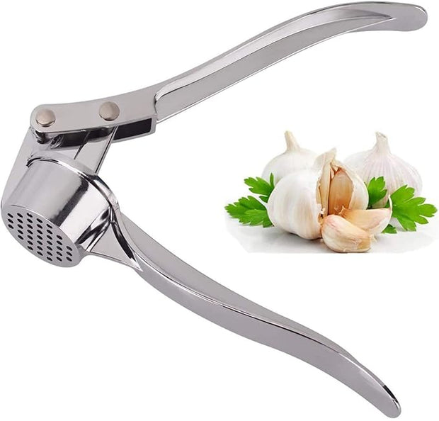 Stainless Steel Garlic Press Crusher & Squeezer – Premium Kitchen Accessory | Best Price in Pakistan