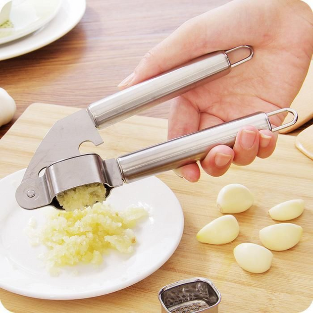 Stainless Steel Garlic Press Crusher & Squeezer – Premium Kitchen Accessory | Best Price in Pakistan